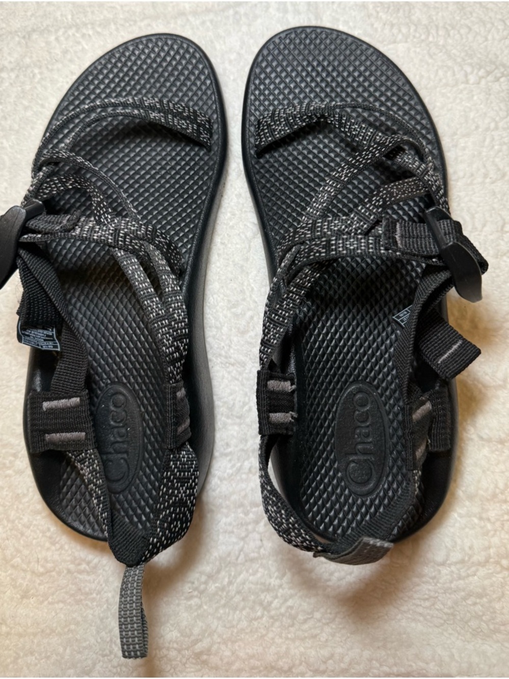 Chaco Black Adjustable Sport Sandals